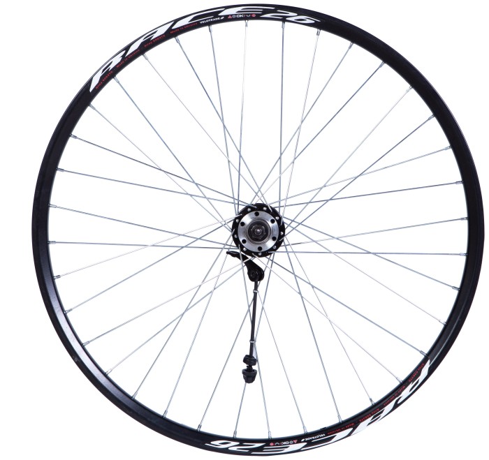 Колесо пер. VLT  алюміній 26 Дисковий WANGZHEN втулка: на пром.подшипн. 208FBQ 36 14G чорний, укр, укр