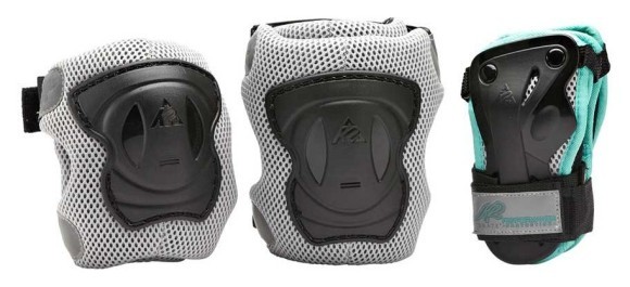 Захисний комплект для роликових коньків K2 PERFORMANCE W PAD SET M Black/white (3041603), укр