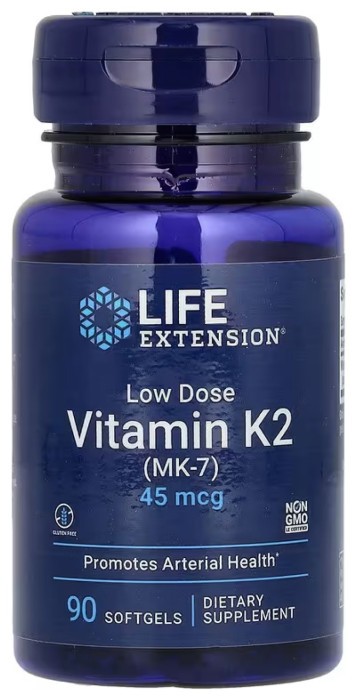 Low Dose Vitamin K2 45 mcg - 90 softgels