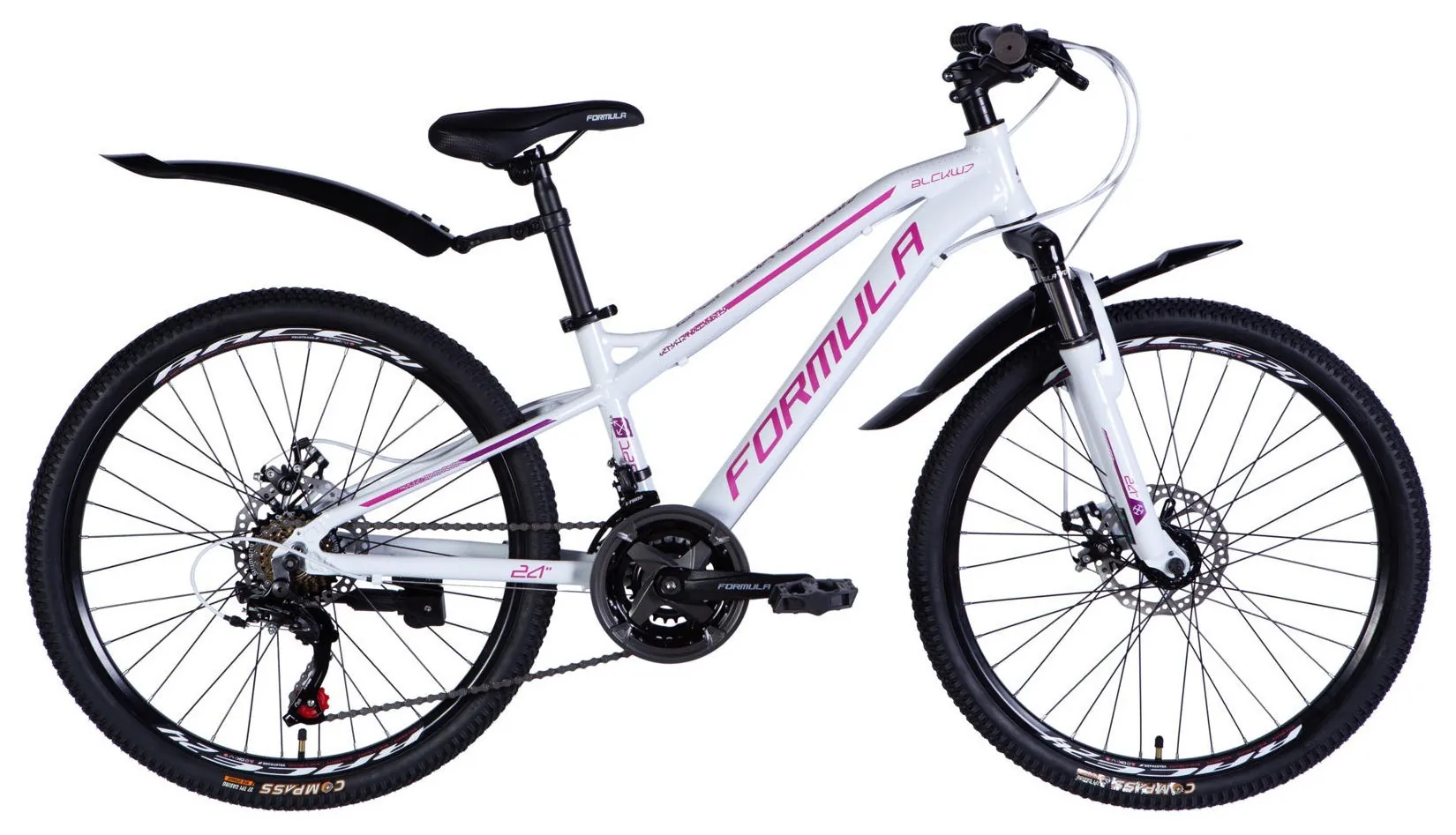 Велосипед AL 24" Formula BLACKWOOD DD FR рама-12,5" біло-рожевий 2026 (OPS-FR-24-444)