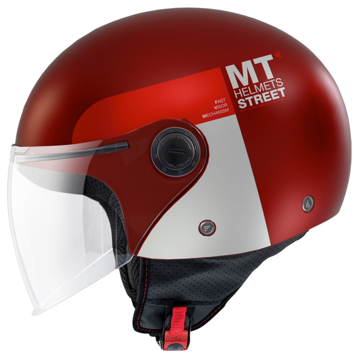 Мотошолом MT STREET S Inboard C5 Matt ECE2206