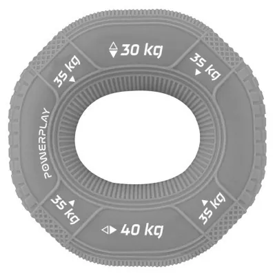 Эспандер кистевой силиконовый PowerPlay PP-4331 Hand Grip Large 30-35-40 кг. Серый