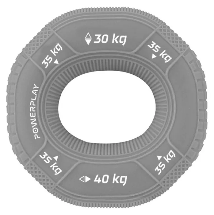 Эспандер кистевой силиконовый PowerPlay PP-4331 Hand Grip Large 30-35-40 кг. Серый