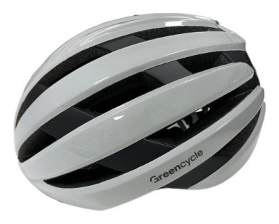 Шолом Green Cycle Alleycat RS розмір 58-61см біло-сірий глянець