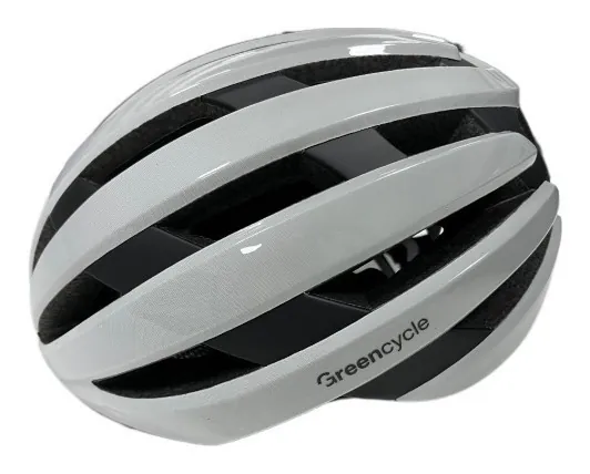Шолом Green Cycle Alleycat RS розмір 58-61см біло-сірий глянець