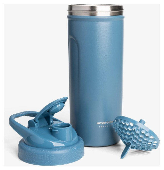 Шейкер спортивний SmartShake металевий Insulated Steel 750ml Blue