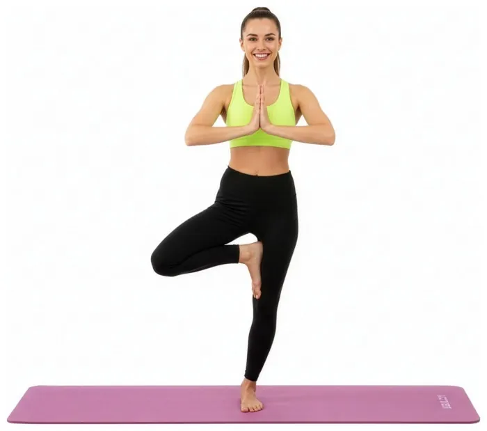 Коврик спортивный Actiget NBR 183 x 61 x 1 cм для йоги и фитнеса ACT0018 Pink