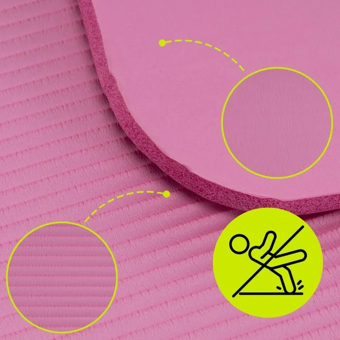 Коврик спортивный Actiget NBR 183 x 61 x 1 cм для йоги и фитнеса ACT0018 Pink