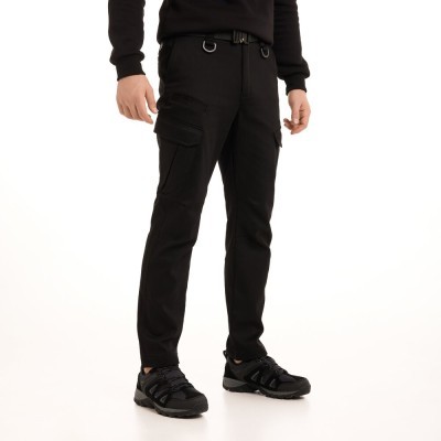 Зимние тактические черные брюки Pobedov trousers Tactical ЗИМА 3XL