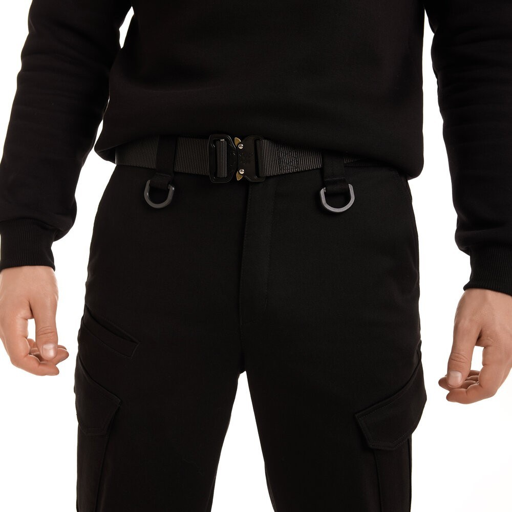 Зимние тактические черные брюки Pobedov trousers Tactical ЗИМА 3XL