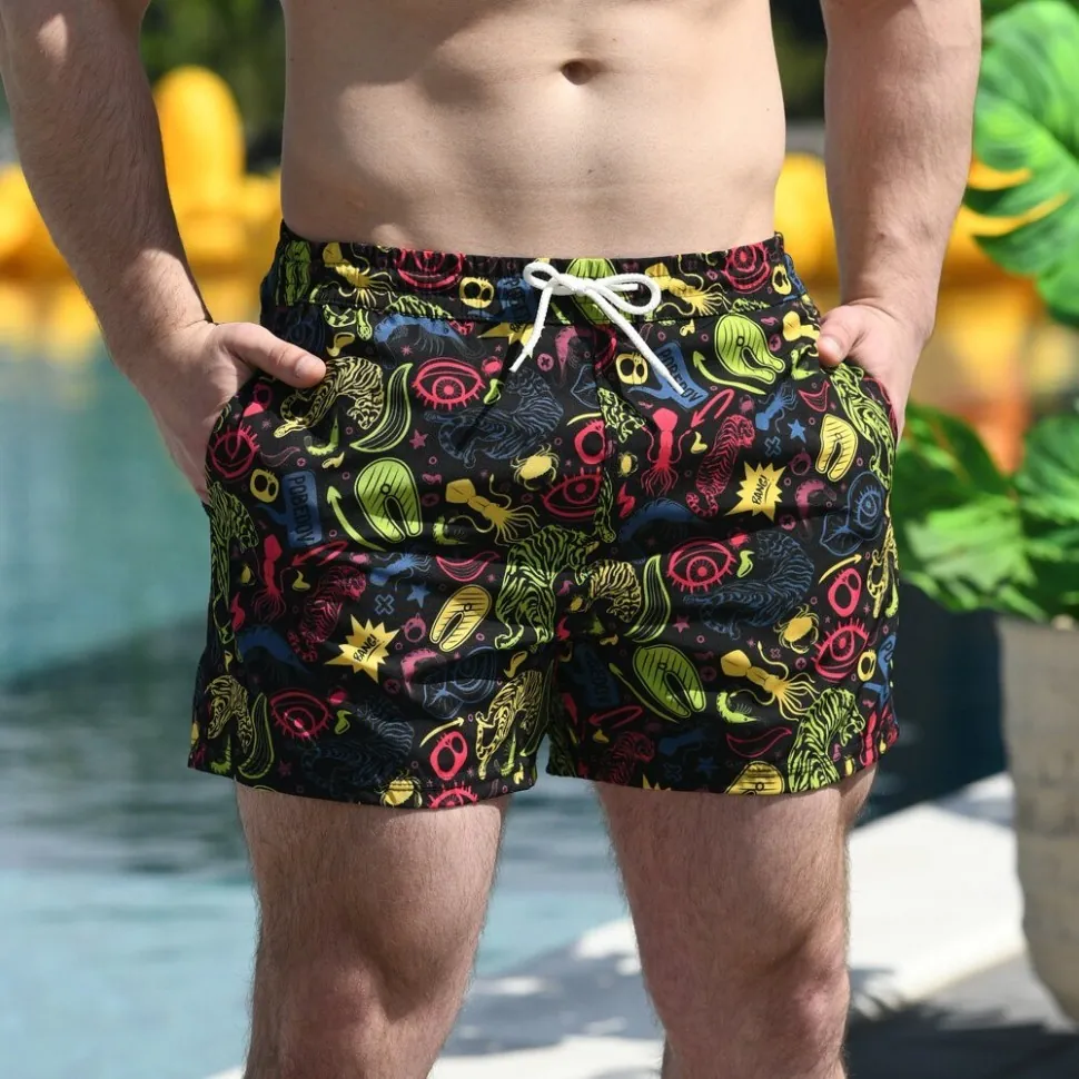 Плавальні шорти чоловічі Pobedov Pool day Tigr i oko (XXL)