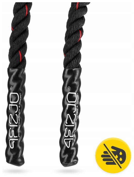 Канат тренировочный 4FIZJO Battle Rope 9 м для кроссфита Black (P-5907739312242)