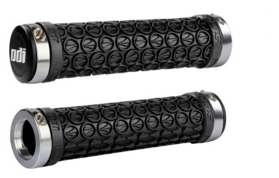 Гріпси ODI SDG LOCK-ON GRIPS Black w/Silver Clamps (чорні з серебристими замками)