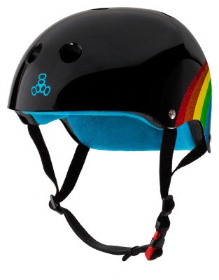 Шолом Triple8 Black Rainbow Sparkle