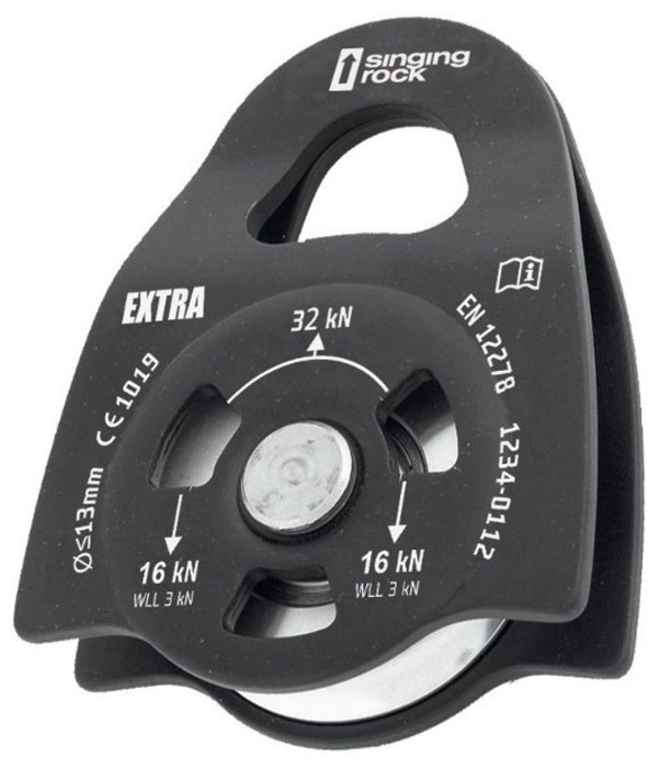 Блок ролик Singing Rock Pulley Extra Roll Black