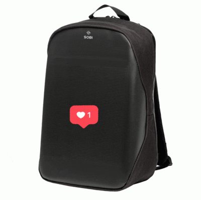 Рюкзак Sobi Pixel Neo SB9704 Black із LED екраном