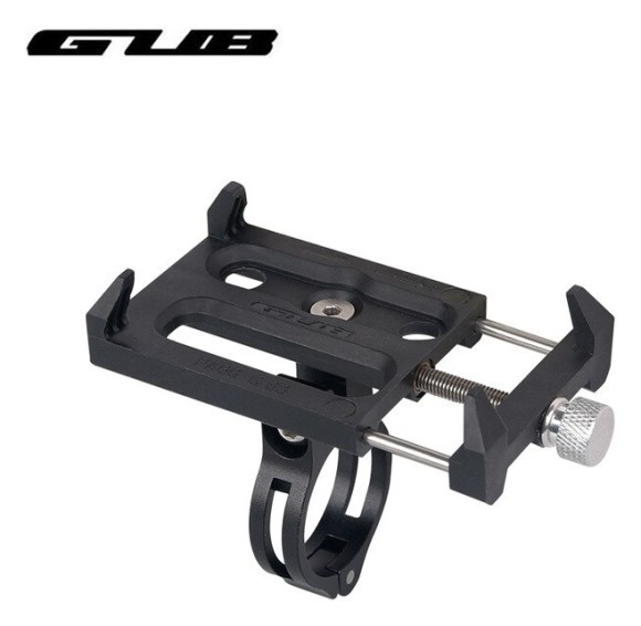 Тримач для смартфона 3,5-6,2" Pl з алюм. кріпленням на кермо/винос GUB G-83 чорн., укр