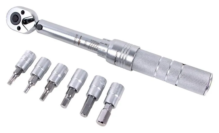Ключ трещетка з насадками Birzman Torque Wrench 3 - 15nm 3,4,5,6,8 mm,T25 (SPT_BM10-ST-TW-01-K)
