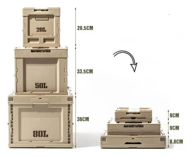 Контейнер складаний Mobi Garden Storage box 80л NX21671009 green