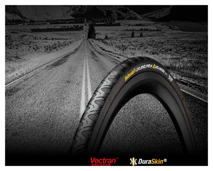 Покришка Continental Grand Prix 4 Season 28 " / 700 x 23C чорна, складна, skin BlackEdition