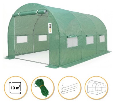 Посилена садова теплиця парник LEOBRO Garden 10м2 Green (LB-10M25)