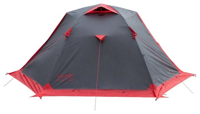 Намет Tramp Peak 2 (V2) сірий/червоний (TRT-025)