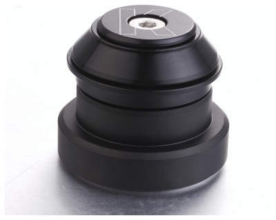 Рулевая колонка 1-1/8" п/интегр. Kenli KL-В240 на пром. подшипн.с переходником на 1,5" шток вилки (черный)