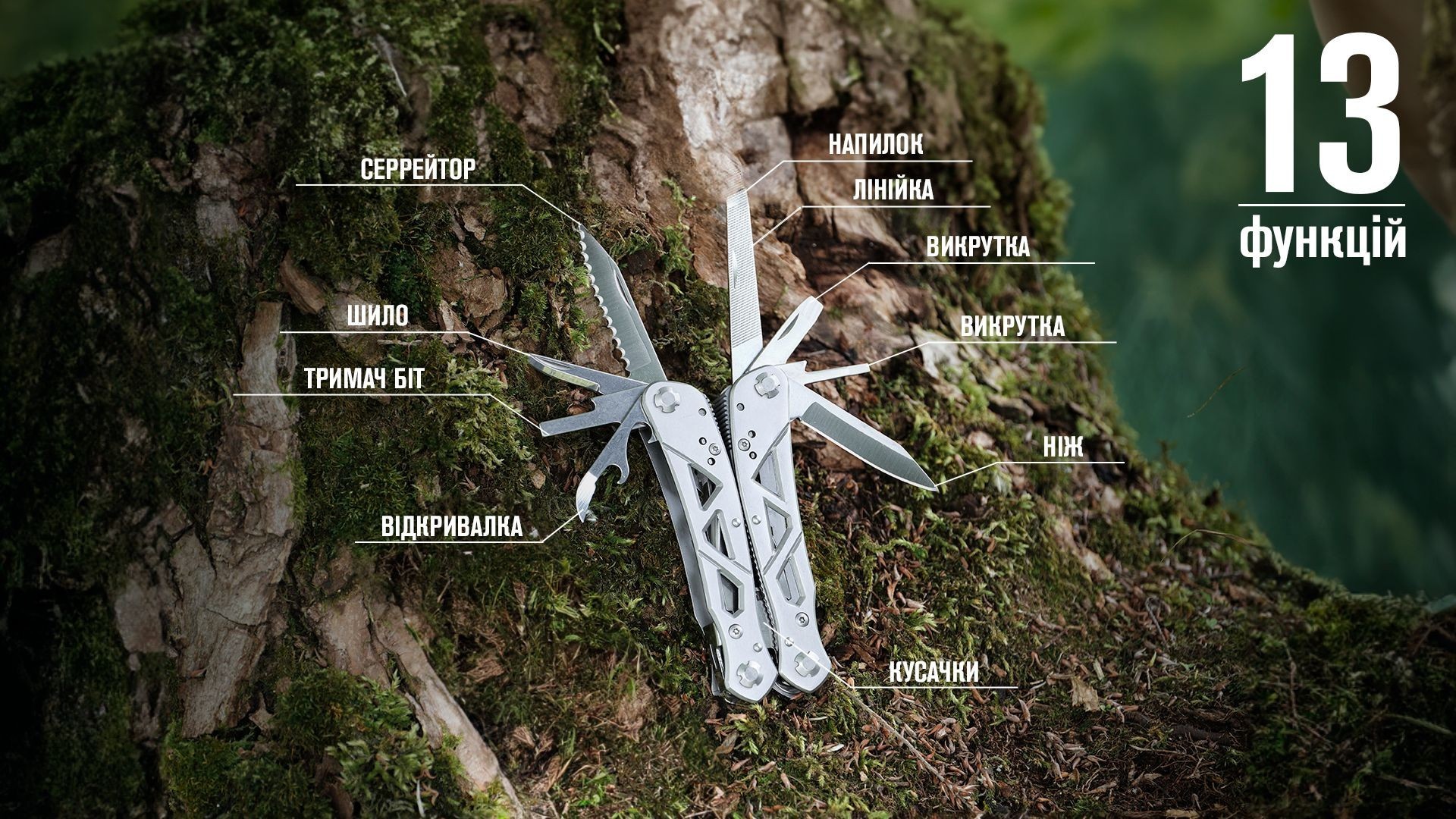 Мультитул Multi Tool Ganzo G112, укр, укр