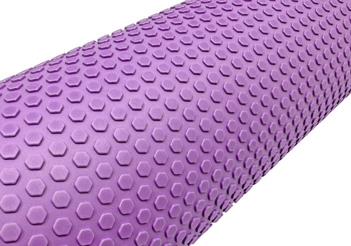 Масажний ролер EasyFit Foam Roller 45 см Фіолетовий