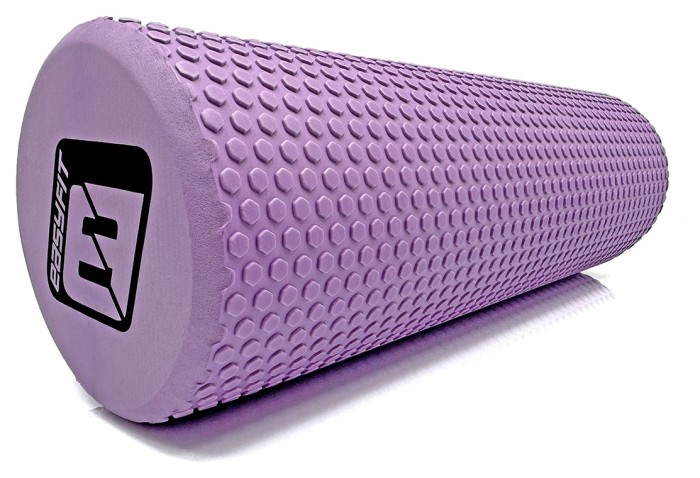 Масажний ролер EasyFit Foam Roller 45 см Фіолетовий