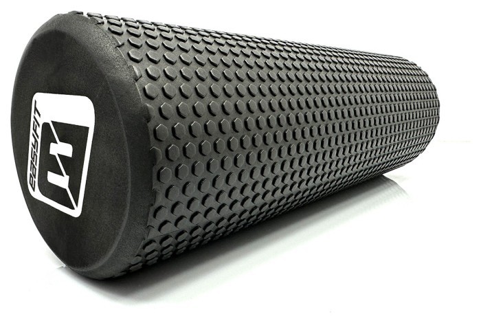 Масажний ролер EasyFit Foam Roller 45 см Фіолетовий, укр, укр