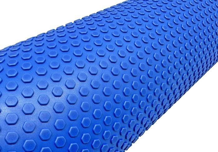 Масажний ролер EasyFit Foam Roller 45 см Фіолетовий, укр, укр