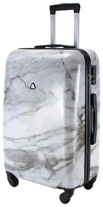 Валіза Semi Line 24" (M) White Marble (T5731-2)