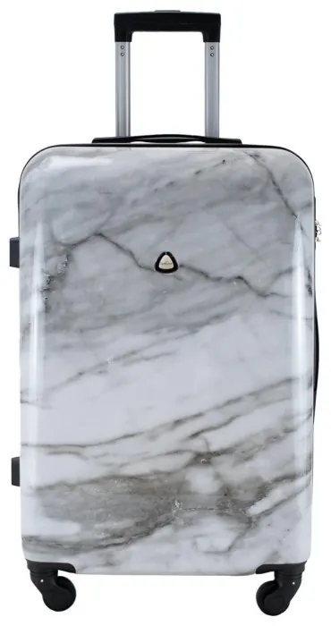 Валіза Semi Line 24" (M) White Marble (T5731-2)