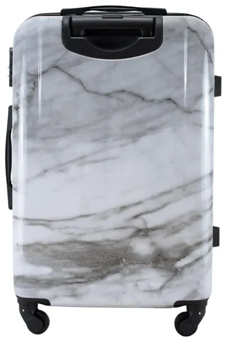 Валіза Semi Line 24" (M) White Marble (T5731-2)