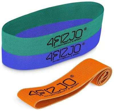 Набір резинок для фітнесу із тканини 4FIZJO Flex Band 3 шт 1-15 кг Mix (P-5907739310958)