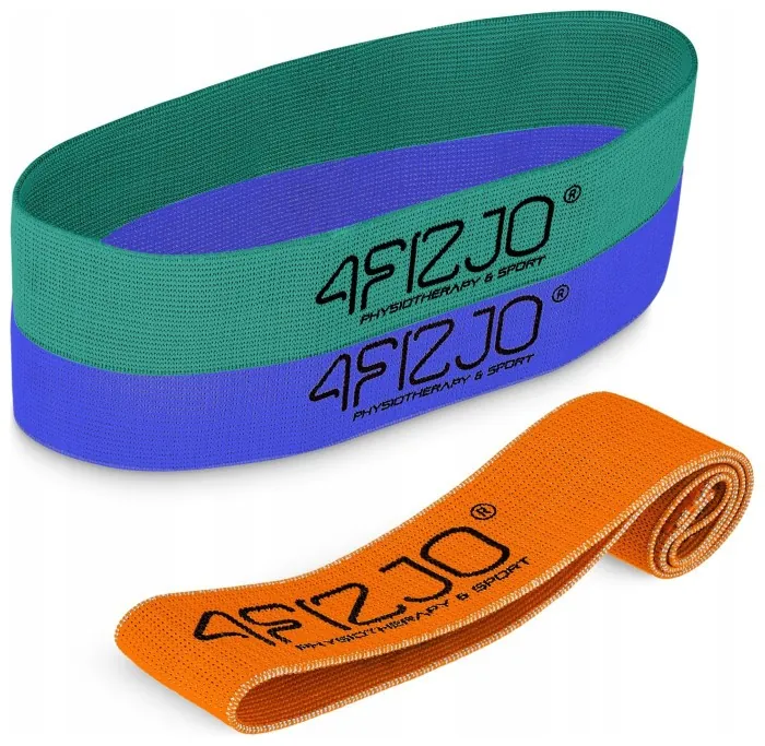 Набір резинок для фітнесу із тканини 4FIZJO Flex Band 3 шт 1-15 кг Mix (P-5907739310958)