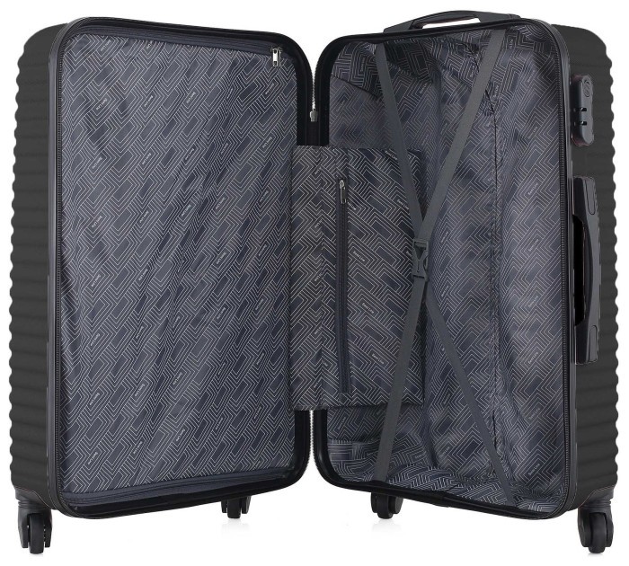 Валіза Semi Line 24" (M) Black (T5647-3)