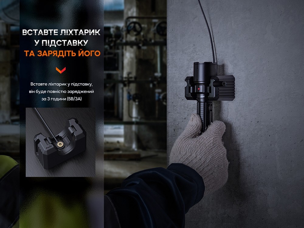 Ліхтар професіональний Fenix WF26R з магнітною зарядкою, укр, укр