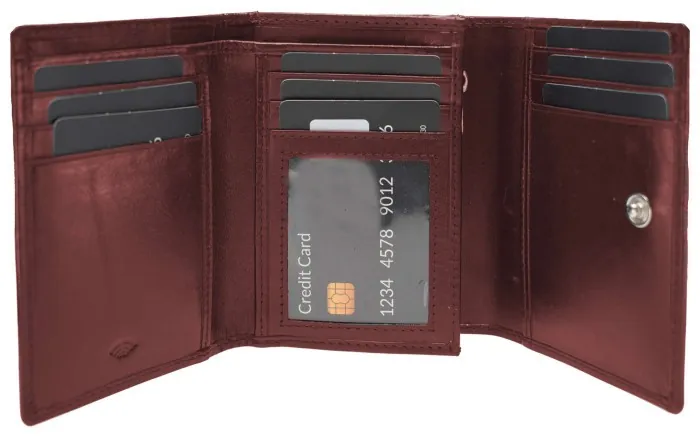 Кошелек женский кожаный Semi Line RFID Dark Red (P8263-2)