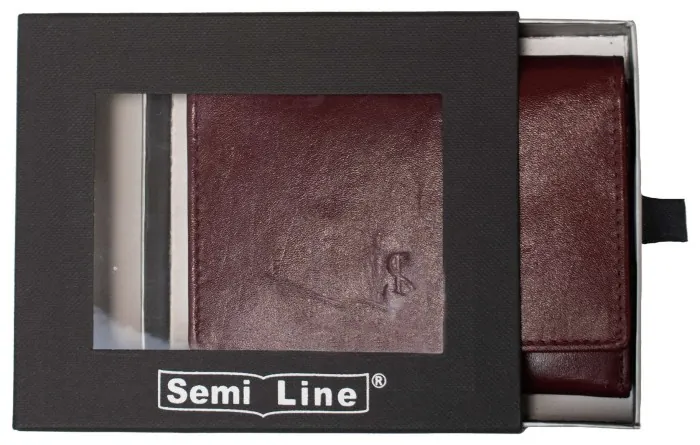 Кошелек женский кожаный Semi Line RFID Dark Red (P8263-2)