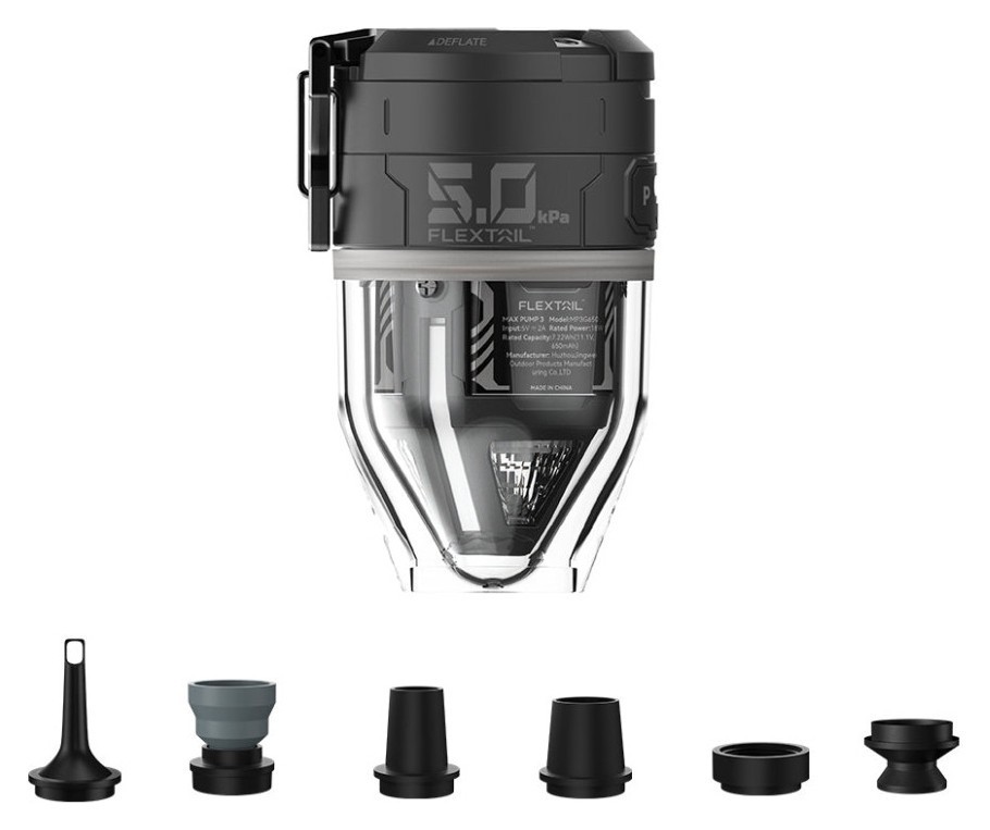 Насос-ліхтар кемпінговий Flextail Max Pump 3, чорний, укр, укр