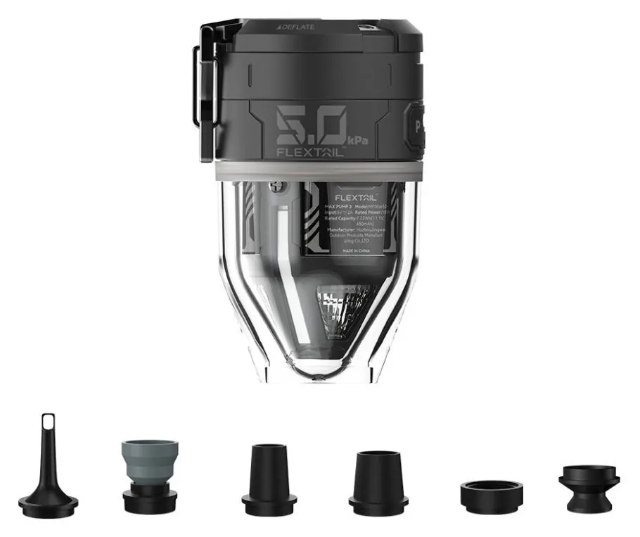Насос-ліхтар кемпінговий Flextail Max Pump 3, чорний (FNR_MP3G650-BK-i)