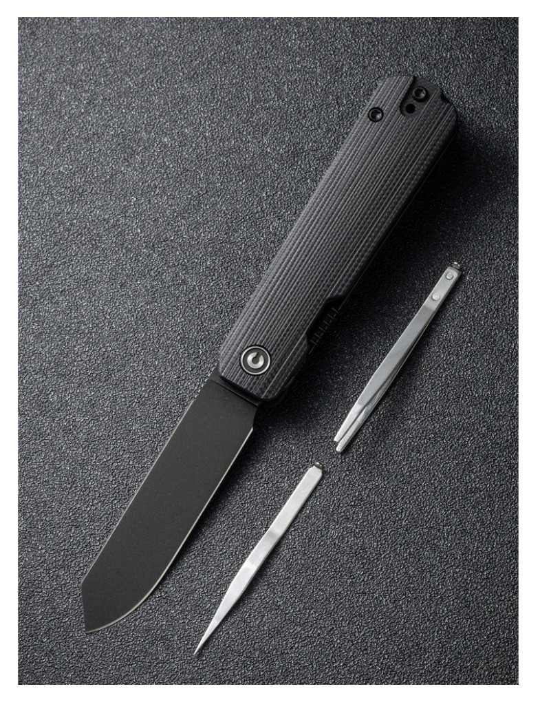 Ніж складаний Civivi Sendy Milled Black C21004B-2, укр, укр