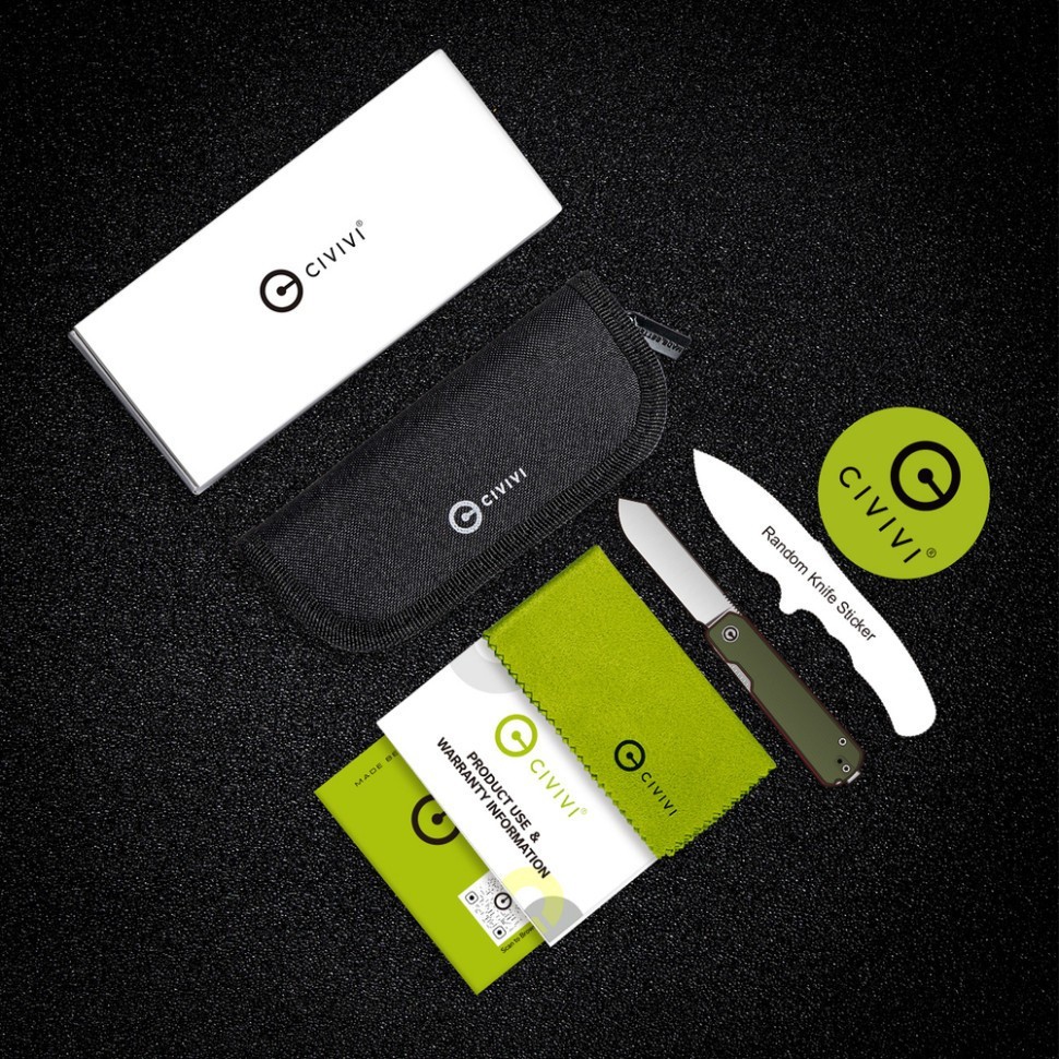 Ніж складаний Civivi Sendy Milled Black C21004B-2, укр, укр