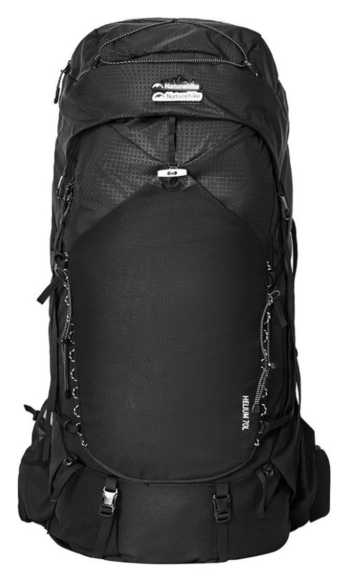 Рюкзак туристический Naturehike Helium CNK2450XB014, 70 л, черный, M