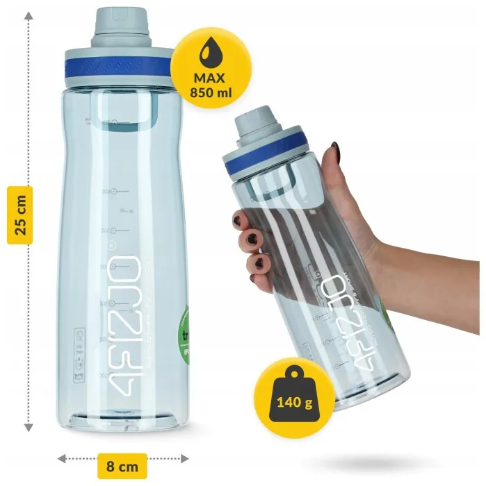 Пляшка для води спортивна 4FIZJO 850 мл Blue (P-5905973403795)