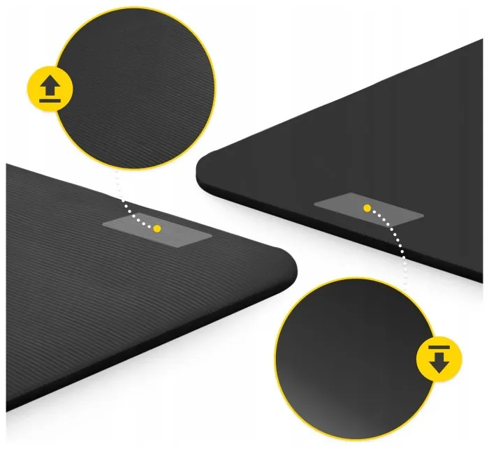 Коврик (мат) спортивный 4FIZJO NBR 190 x 100 x 1.5 см для йоги и фитнеса Black (P-5905973407120)