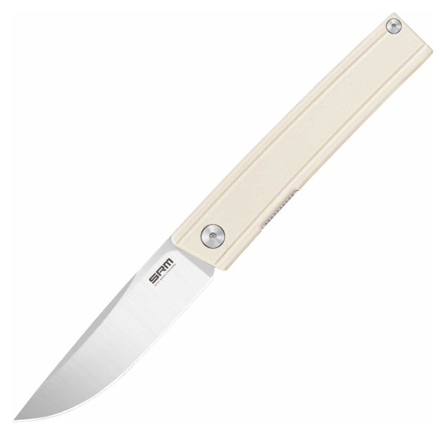 Нож складной SRM Gent 401LC-GT, белый.