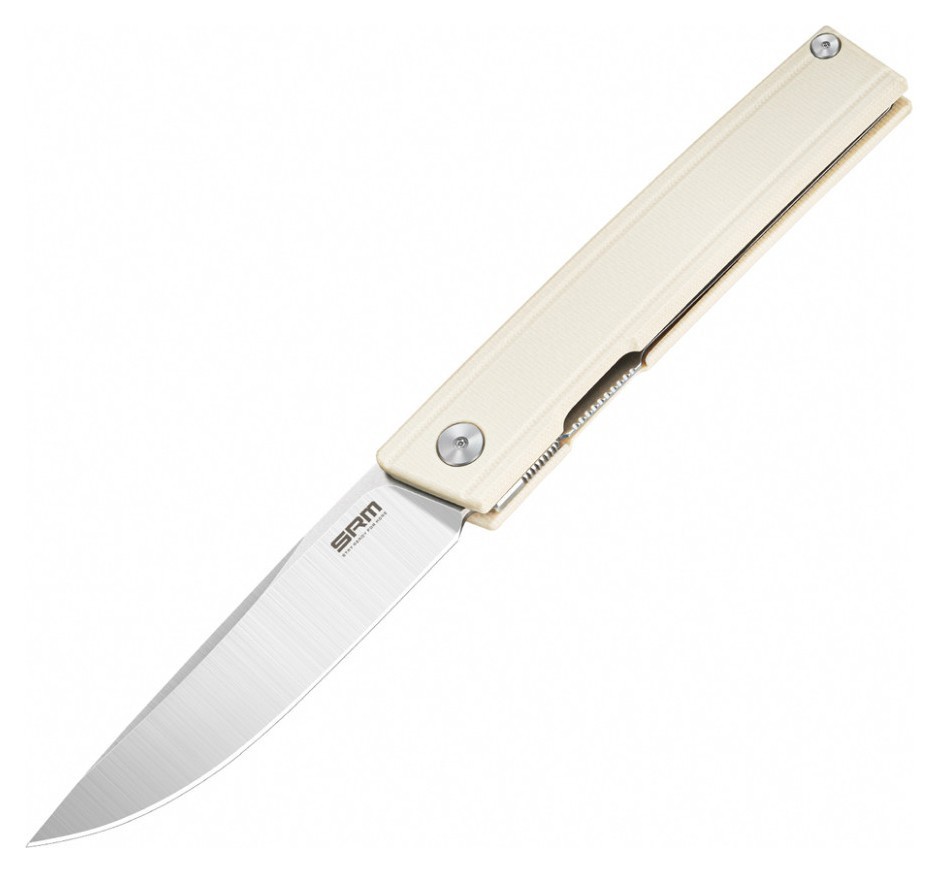 Нож складной SRM Gent 401LC-GT, белый.